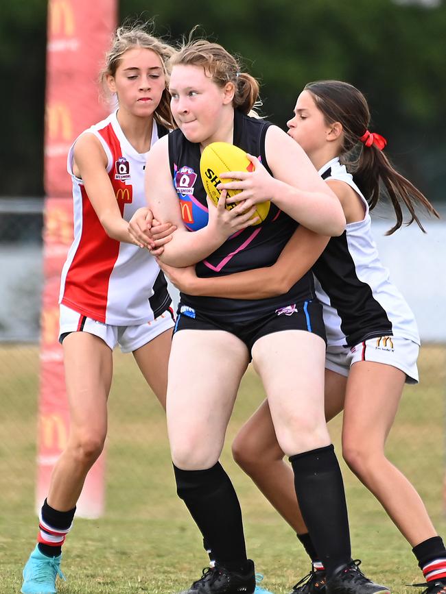 Action from Saturday's McDonaldâ€™s South East Queensland Youth Grand Finals played at Yeronga AFC. 2 September 2023. Picture, John Gass