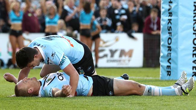 Luke Lewis scored a try to remember. (Ryan Pierse/Getty Images)