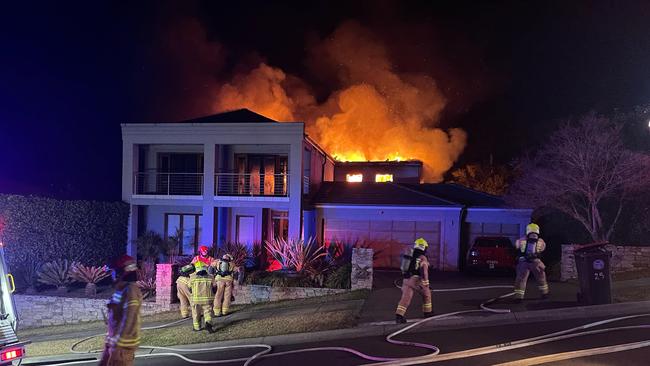 Three adults and a child were forced to evacuate from the house. Picture: Supplied/Hills Police