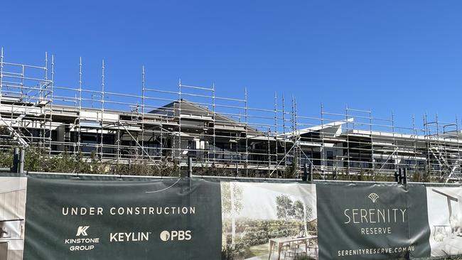 The Serenity Reserve townhouse project which was under construction by PBS Building.