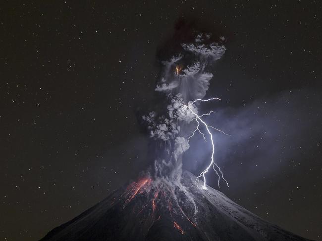 The power of nature Powerful eruption of Colima Volcano in Mexico on December 13th, 2015. Picture: Sergio Tapiro Velasco / National Geographic Travel Photographer of the Year