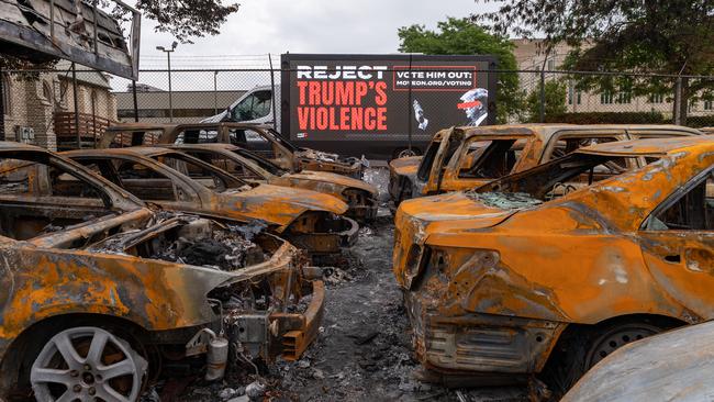 Protests erupted in Kenosha and several other cities after the shooting. Picture: Daniel Boczarski/Getty Images for MoveOn