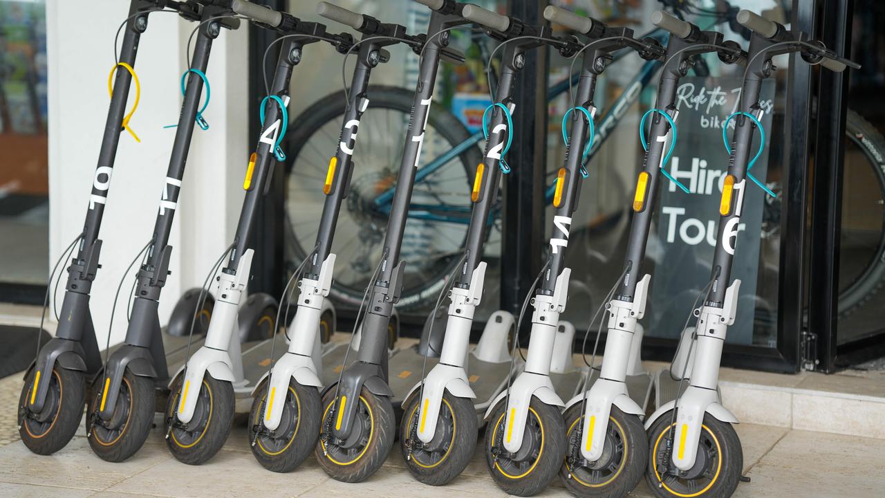 Man hospitalised after e-scooter crash with car