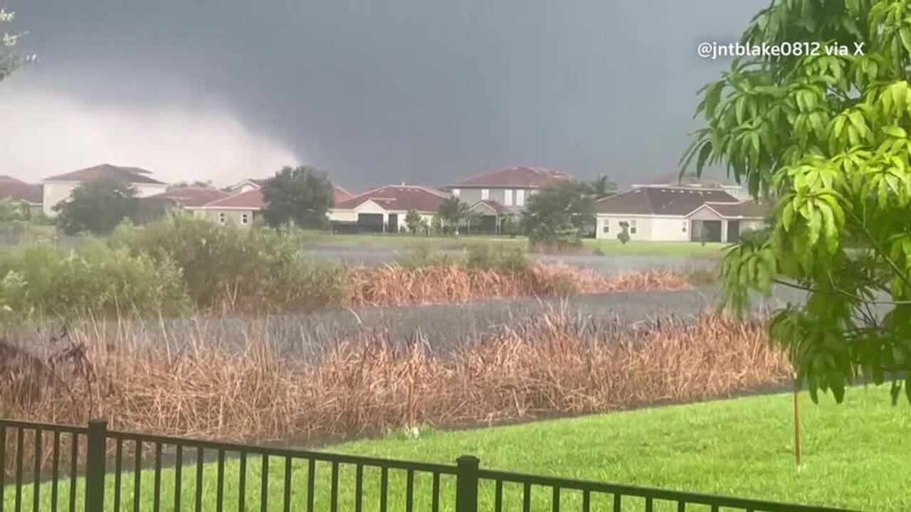 Tornado seen in Florida's Vero Beach South ahead of Hurricane Milton