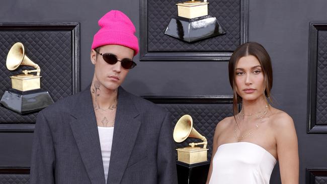 Justin Bieber and Hailey Bieber have both suffered health scares this year. Picture: Frazer Harrison/Getty Images.