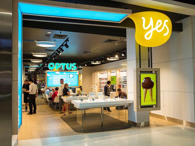 Supplied undated image obtained Thursday, June 19, 2014 of an Optus store in Sydney. (AAP Image/Optus) NO ARCHIVING, EDITORIAL USE ONLY