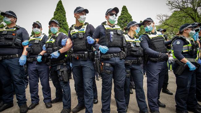 Police association members plan to kick off their industrial action on Sunday morning. Picture: Getty Images