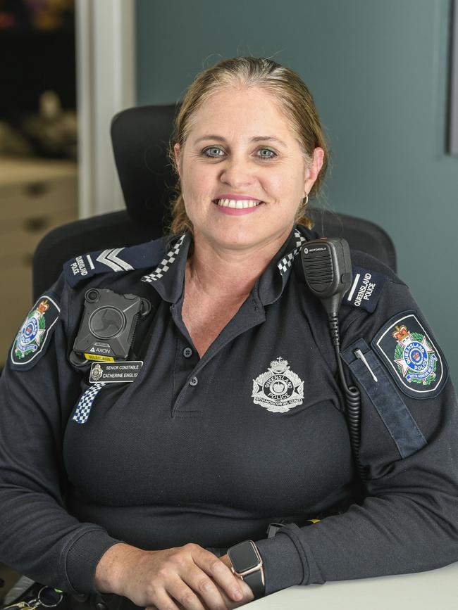 Senior Constable Catherine English for IWD feature. Picture: Nev Madsen