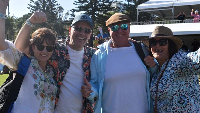 Kathleen, Andrew, Lex and Sue at the 2022 Caloundra Music Festival. Photo: Elizabeth Neil