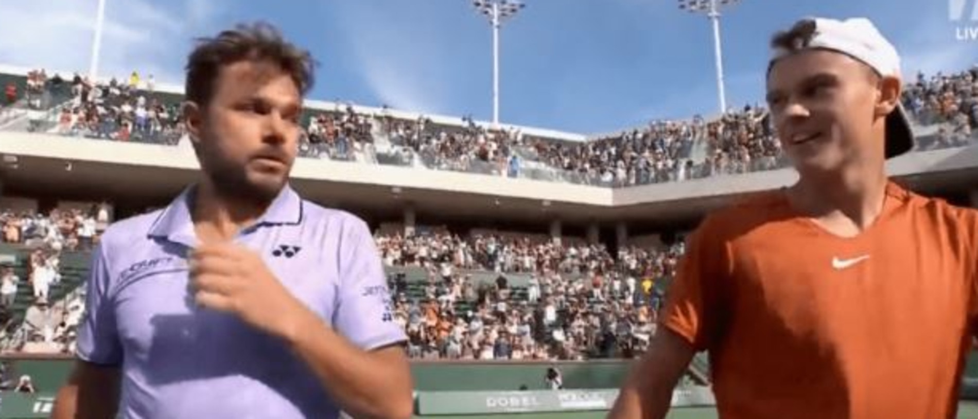 Indian Wells 2023 Stan Wawrinka and Holger Rune argument at net, video, reaction, baby, tennis results, news
