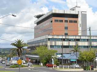 A woman remains in custody over an alleged violent incident during which a wardsman was stabbed with a syringe at Lismore Base Hospital. Picture: Marc Stapelberg