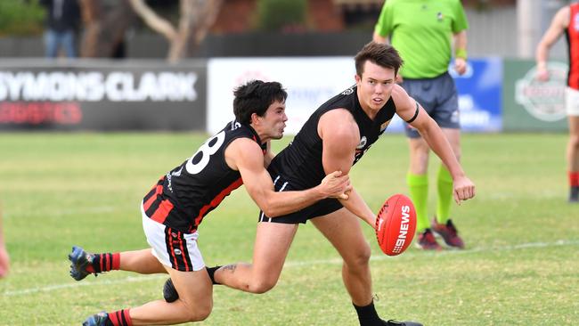 Trent Heffernan in action for Port District. Picture: Keryn Stevens