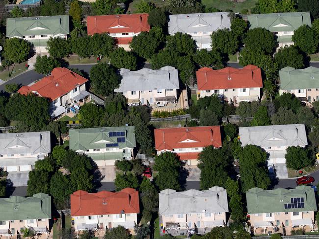 Brisbane Suburbs from the air. Pic Darren England. aerial housing estates