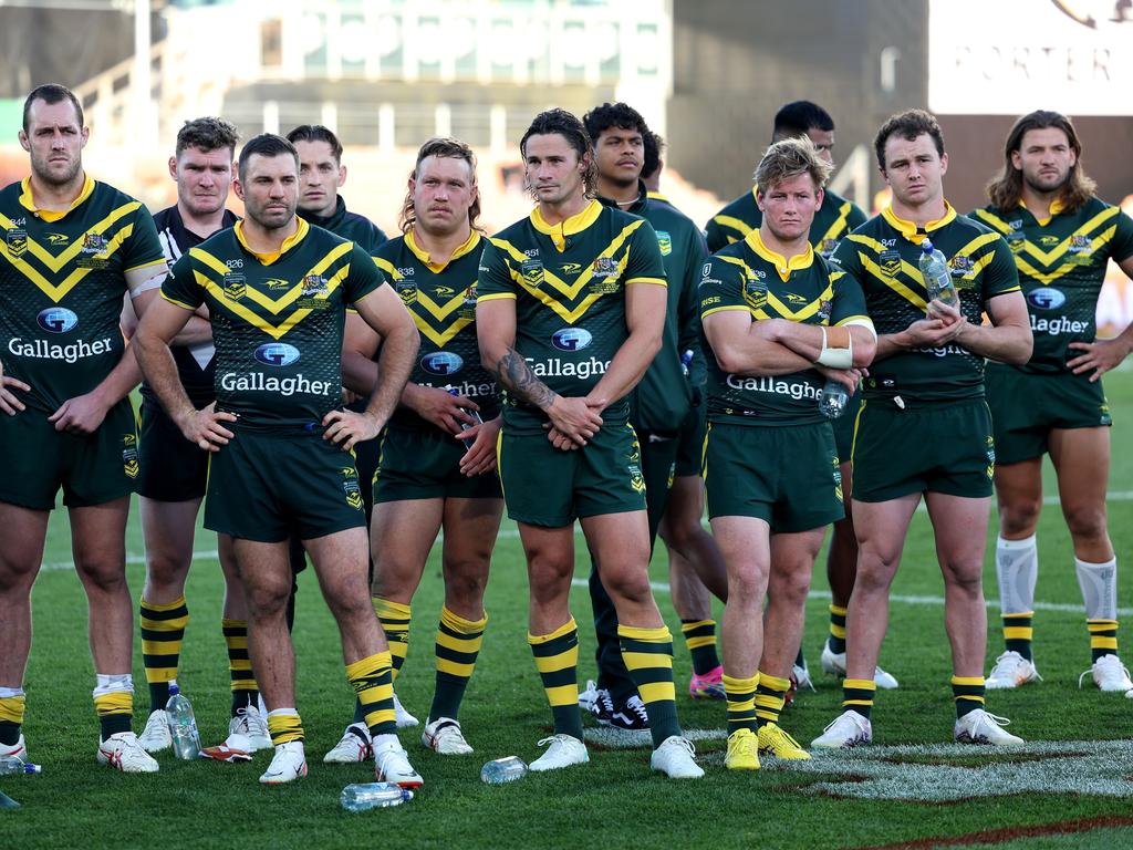 The Kangaroos have seven players left from the side that was thrashed by New Zealand in the 2023 Pacific Championship final. Picture: Getty Images