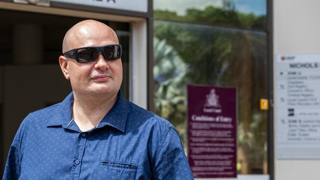 NT Police officer Karol Adam Jarentowski leaving Darwin Local Court on Wednesday February 26. Picture: Pema Tamang Pakhrin