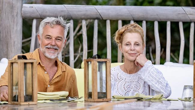 Cameron Daddo and Heather Mitchell in the Maldives for Luxury Escapes Picture: Mike Cardillo