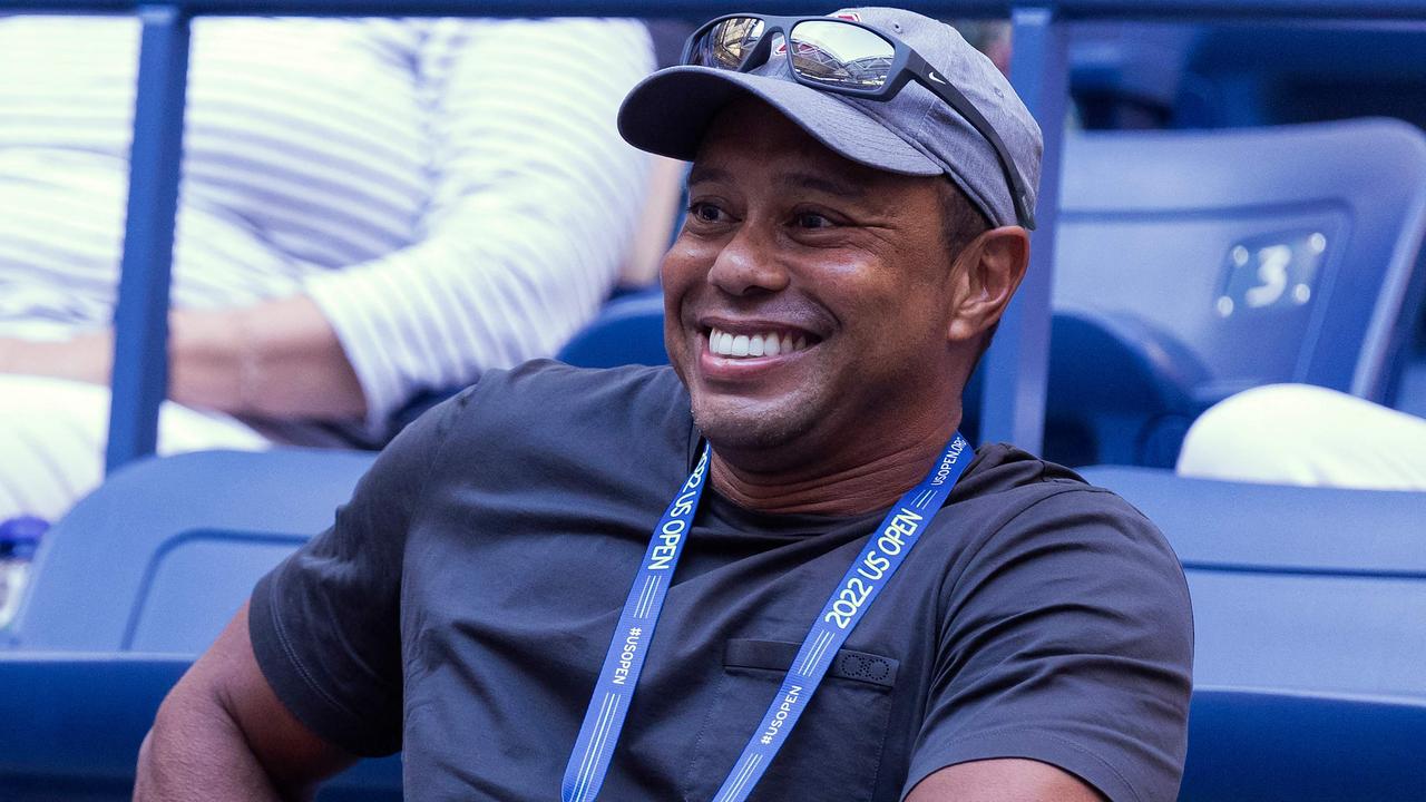 Tiger Woods enjoying Serena Williams’ farewell tournament.