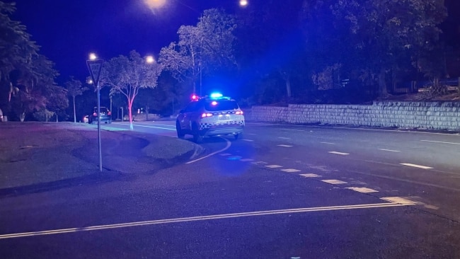 Police urge drivers to avoid parts of Nerang as a siege unfolds across the suburb. Picture: Lea Emery