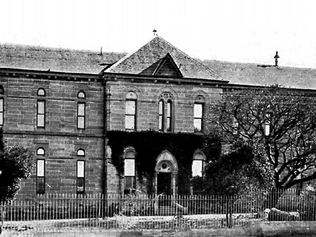 Main building at Randwick Asylum for Destitute Children for orphaned and unwanted children at Randwick, Sydney, NSW. The Society for the Relief of Destitute Children opened Ormond House in Paddington for the reception of needy children but moved to Randwick when larger premises were required. The last children moved out in 1915 during World War One. The Prince of Wales Hospital now occupies the site.