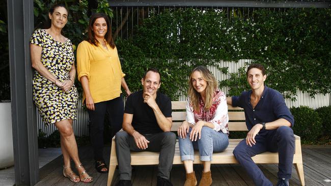 L to R: Thread Together Patron Jackie Frank, Director Monica Saunders-Weinberg, CEO Anthony Chesler, Founder and Chair Andie Halas and Director Shaun Greenblo. Picture: John Appleyard