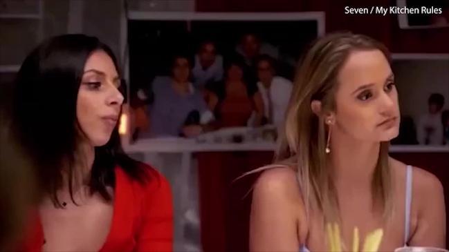 Roula and Rachael clash with the others over an entree on MKR