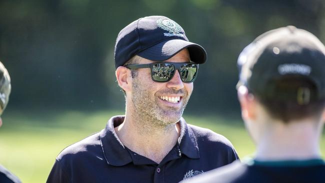 BBC coach Jarrod Turner before the clash against TSS at Oakman Park. (AAP Image/Richard Walker)