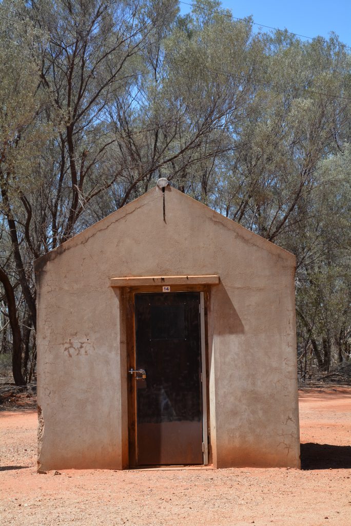 Norden bomb sight shelter near the Charleville airfield in western Queensland. Building was top-secret when 3500 American service men descended on the town in 1942. Photo Rae Wilson / Newsdesk. Picture: Rae Wilson