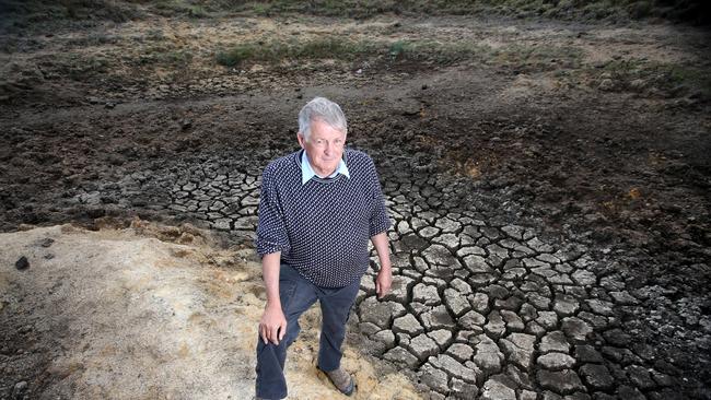 Andrew Todd had 70,000 litres of drinking water stolen from tanks on his cattle property at Dalveen, north of Stanthorpe. Picture: Steve Pohlner/AAP