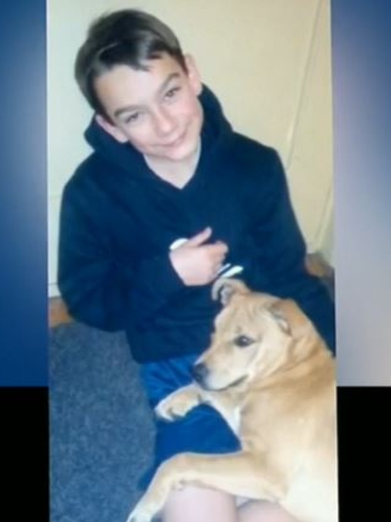 He also loved his pet dog who was "his best friend" and used to chat and play with him outside. Picture: Supplied