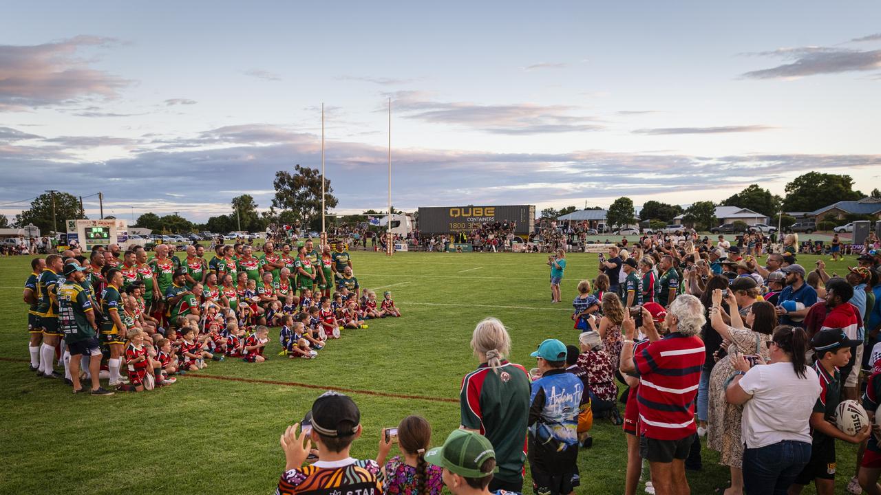 The Australian Legends of League take on the Pittsworth All Stars at Club Pittsworth.