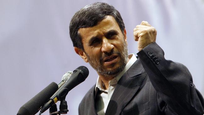 The former President of iran Mahmoud Ahmadinejad.