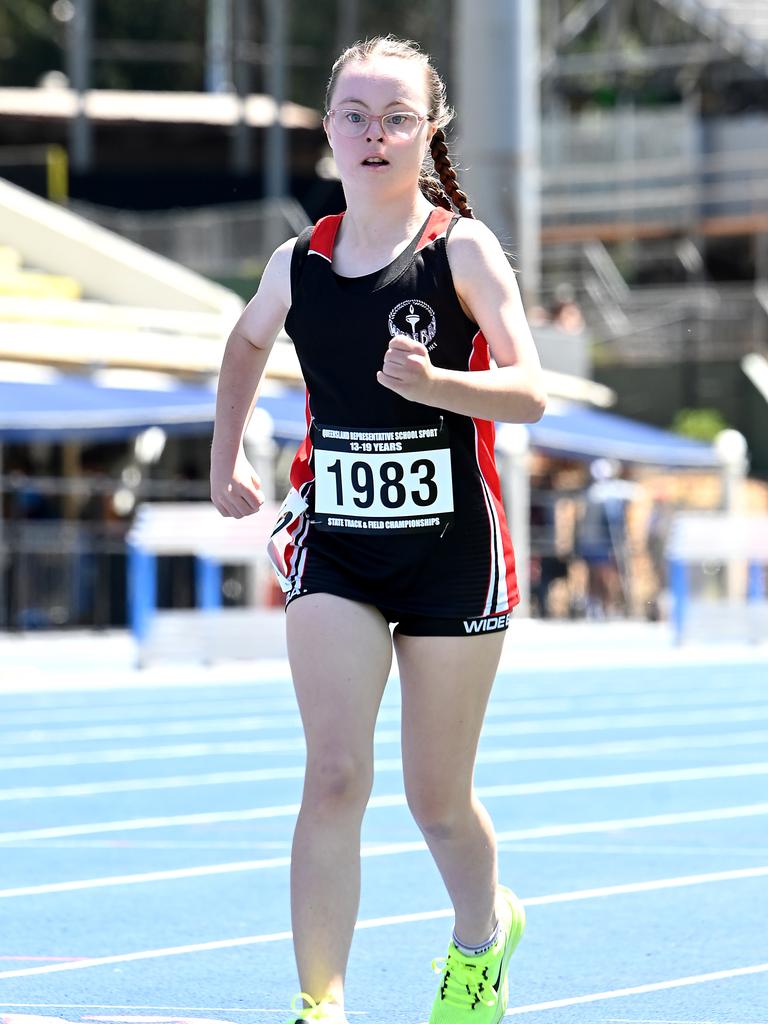 Queensland Representative School Sport track and field championships in Brisbane. Saturday October 12, 2024. Picture, John Gass