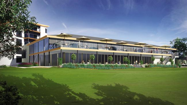 Artist impression of the new clubhouse. Picture: Living Choice