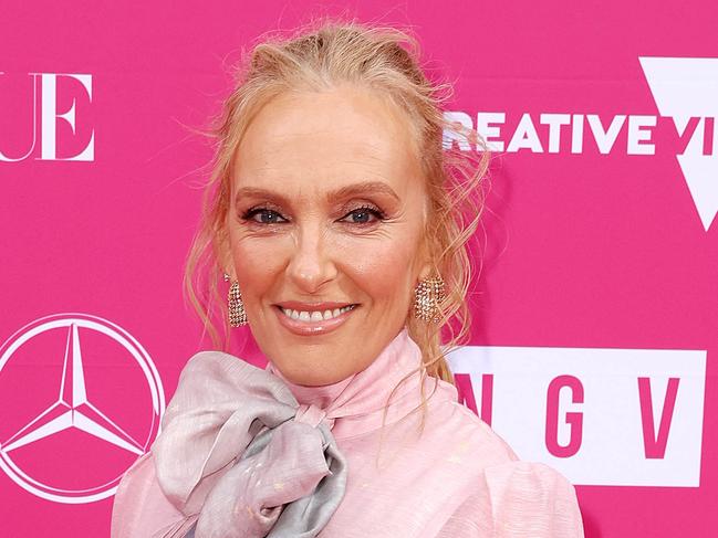 MELBOURNE, DECEMBER 14, 2024: 2024 NGV Gala Red Carpet arrivals at the National Gallery of Victoria, Melbourne. Toni Collette. Picture: Mark Stewart