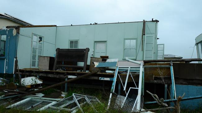 A house in Yeppoon is still in the same state it was in after Cyclone Marcia hit three months ago.Photo Lisa Benoit / The Morning Bulletin