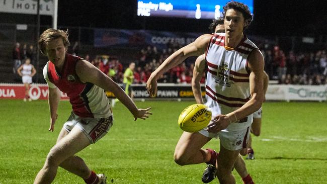 PAC’s Harry Tunkin (R) in action during the 2019 Open Schools Cup match between Henley and Prince Alfred. Picture: Matt Loxton