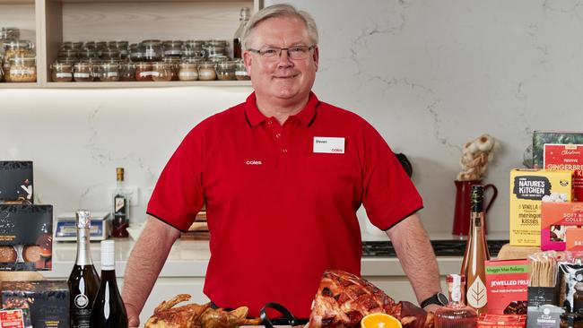 Coles CEO Steven Cain is expecting a strong Christmas as we learn to live alongside Covid-19 and celebrate with family and friends over the holiday season. Picture: Getty Images