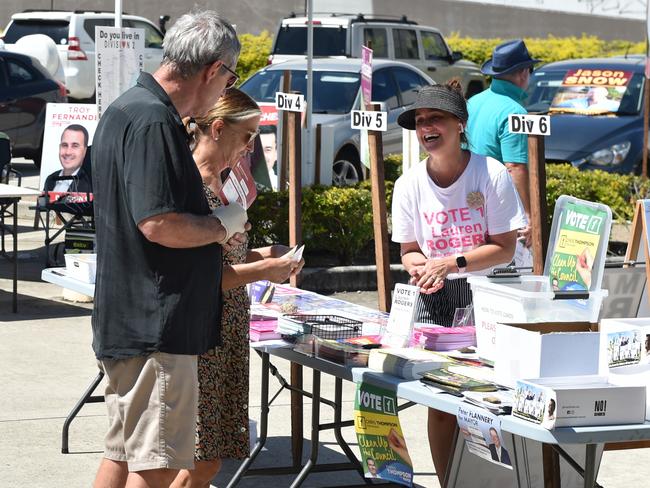 Early voting at Deception Bay on March 20. Picture: David Alexander pine rivers press