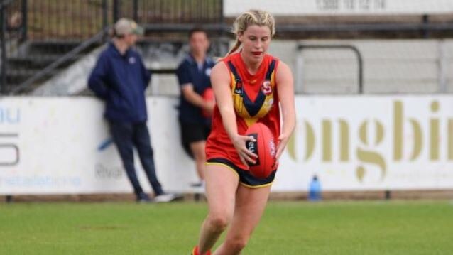 Blackwood Football Club's Zoe Venning made the Under 19 AFLW All Australian team. Picture: Blackwood Football Club