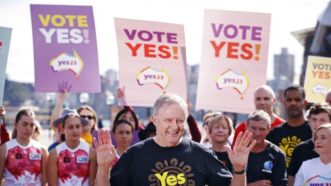 PM Anthony Albanese made a passionate plea for the Yes vote. Picture: NCA NewsWire/ Sam Ruttyn