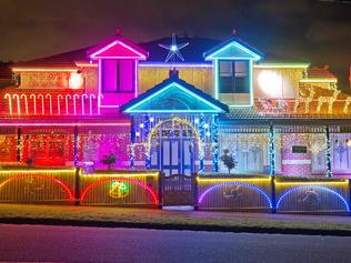 Christmas lights at 88 Parkhill Road, Kew. Picture: Nathan Dyer