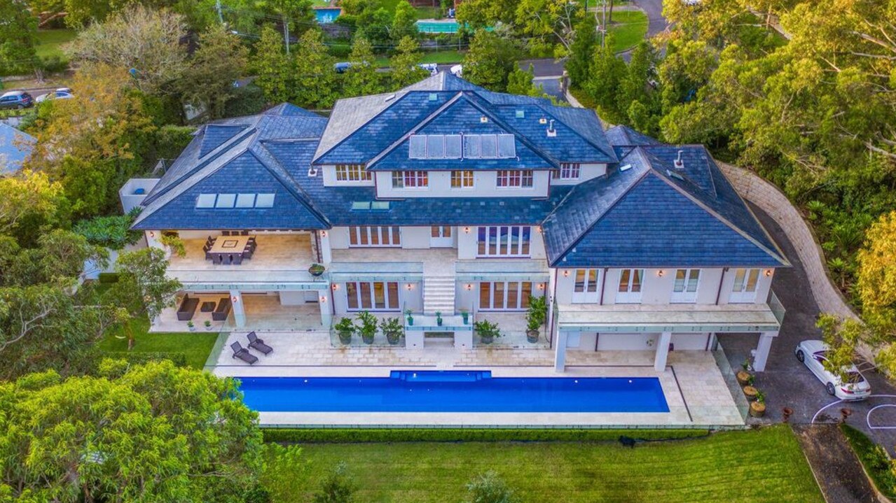 Pymble hit a new price high when this seven-bedroom mansion on Lonsdale Ave sold for $9.75 million Picture: Supplied