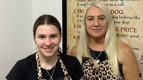 Donna Jackson, 59 and her daughter Chantel Giove, 28, have been running their own business Pawfect Grooms for about two years.