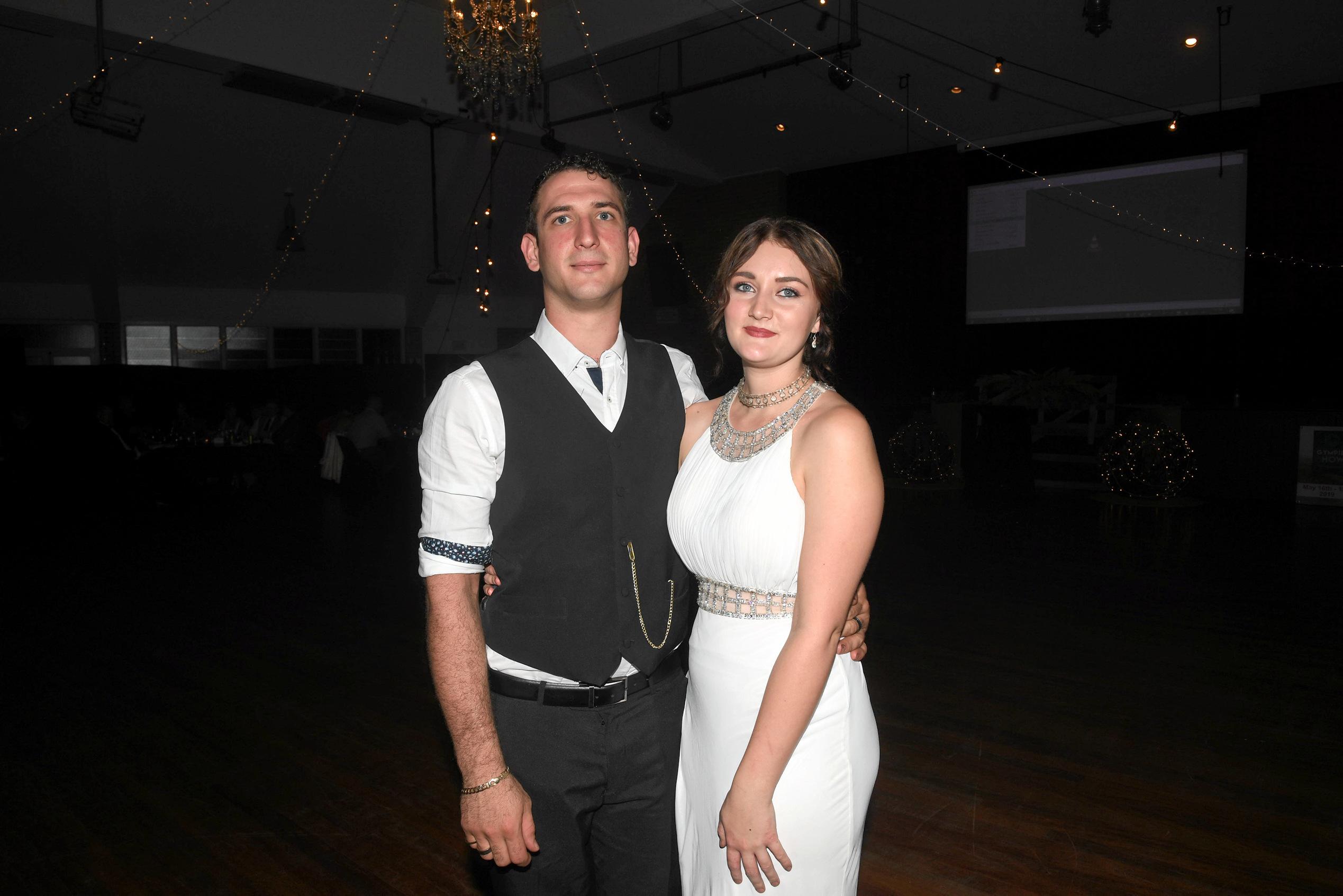 Gympie Show Ball - Benjimen Studin and Lily Van Dorrestein. Picture: Troy Jegers