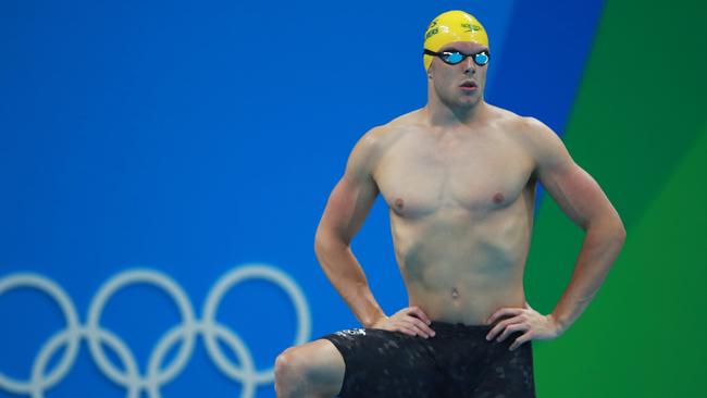 Australia's Kyle Chalmers in his 100m freestyle Semi Final. Picture. Phil Hillyard