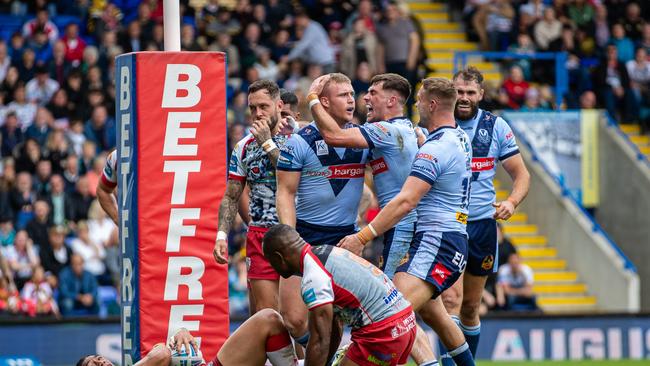 Joey Lussick is heading back to the Eels after an impressive stint with St Helens. Picture: Jess Hornby/Getty Images