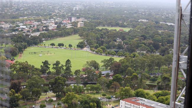 The view from the top of the One Festival Tower. Picture: NCA NewsWire / Kelly Barnes