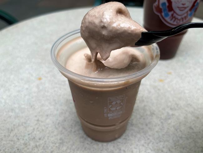 The Wendy’s Frosty is not a patch on a McFlurry. Picture: Benedict Brook/news.com.au