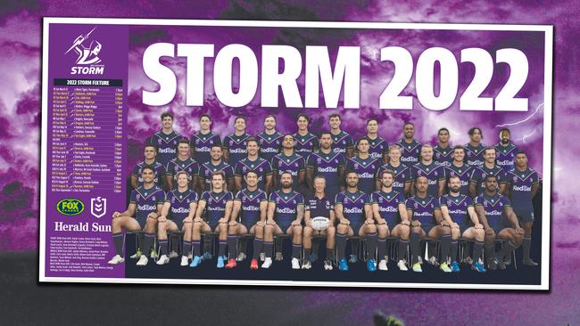 Download your 2022 Melbourne Storm team poster