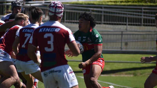 Meninga Cup semi-final action between the Redcliffe Dolphins and Wynnum-Manly Seagulls. Saturday April 15, 2023.